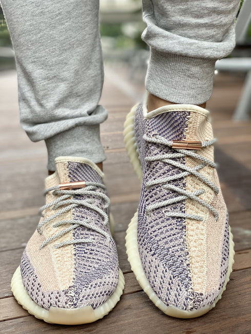 Yeezy Laces 3M Reflective Static Ash Pearl Cream Rope Laces